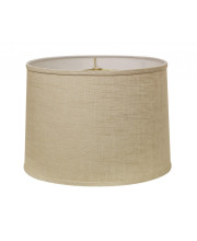 13 Light Wheat Throwback Drum Linen Lampshade