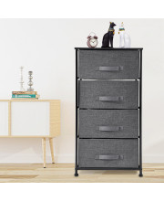 18 Dark Grey Standard Accent Chest With Four Drawers