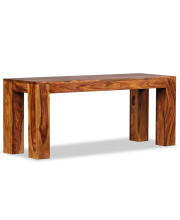 vidaXL Bench Solid Sheesham Wood 43.3x13.8x17.7