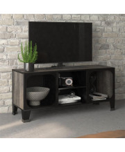 vidaXL TV Cabinet Gray 41.3x14.2x18.5 Metal and MDF