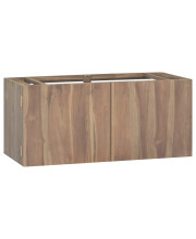 vidaXL Wall-mounted Bathroom Cabinet 35.4x15.4x15.7 Solid Wood Teak