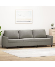 vidaXL 3-Seater Sofa Light Gray 82.7 Velvet