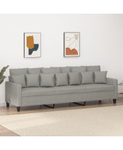 vidaXL 3-Seater Sofa Light Gray 82.7 Fabric