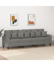 vidaXL 3-Seater Sofa Dark Gray 82.7 Fabric