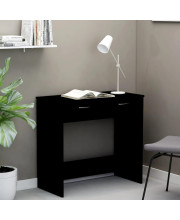 vidaXL Desk Black 31.5x15.7x29.5 Engineered Wood