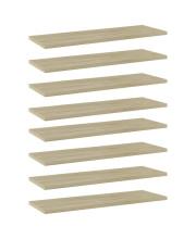 vidaXL Bookshelf Boards 8 pcs Sonoma Oak 23.6x7.9x0.6 Engineered Wood