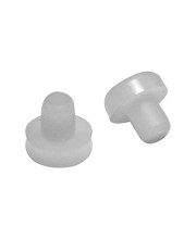 1/2 Nylon Stem Bumper Floor Protector, Protect Your Outdoor Furniture and Patio Swivel Chair, Furniture Sliders, Pack of 25, White