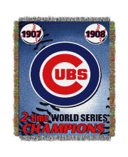 The Northwest Company MLB Chicago Cubs Woven Tapestry Throw Blanket, 48 x 60, Commemorative