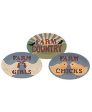 *Farm Girls Plate, Asst.