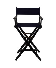 American Trails Extra-Wide Premium 30 Directors Chair Black Frame W/Navy Color Cover