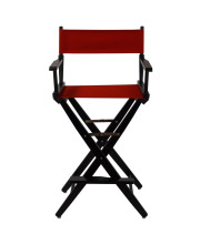 American Trails Extra-Wide Premium 30 Directors Chair Black Frame W/Red Color Cover