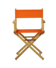 18 Director's Chair Natural Frame-Tangerine Canvas