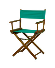 18 Director's Chair Honey Oak Frame-Teal Canvas