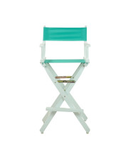 30 Director's Chair White Frame-Teal Canvas
