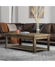Bridgevine Home 48 Fully Assembled Brown coffee Table(D0102H5T4K2)