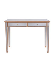 2 Drawers Dressing table 42 in. x 18 in. x 31 in. in Gold paint