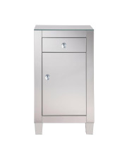 1 drawer 1 door cabinet 18 in. x 12 in. x 32 in. in Clear Mirror