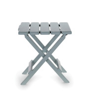 camco 51682 gray Regular Adirondack Portable Outdoor Folding Side Table Perfect For The Beach camping Picnics cookouts and More Weatherproof and Rust Resistant