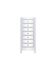 18 inch mirrored lingere chest in white