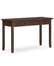 Amherst SOLID WOOD Desk in Russet Brown